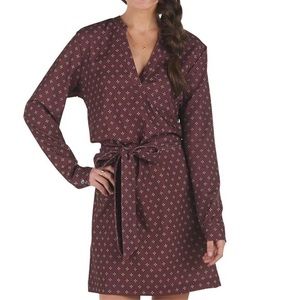 NEW Mud Pie Gia Burgundy Tunic Shirt Dress